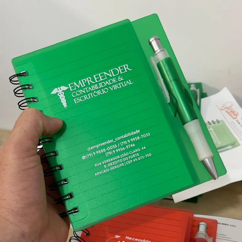 Cadernos personalizados para empresas em Sergipe